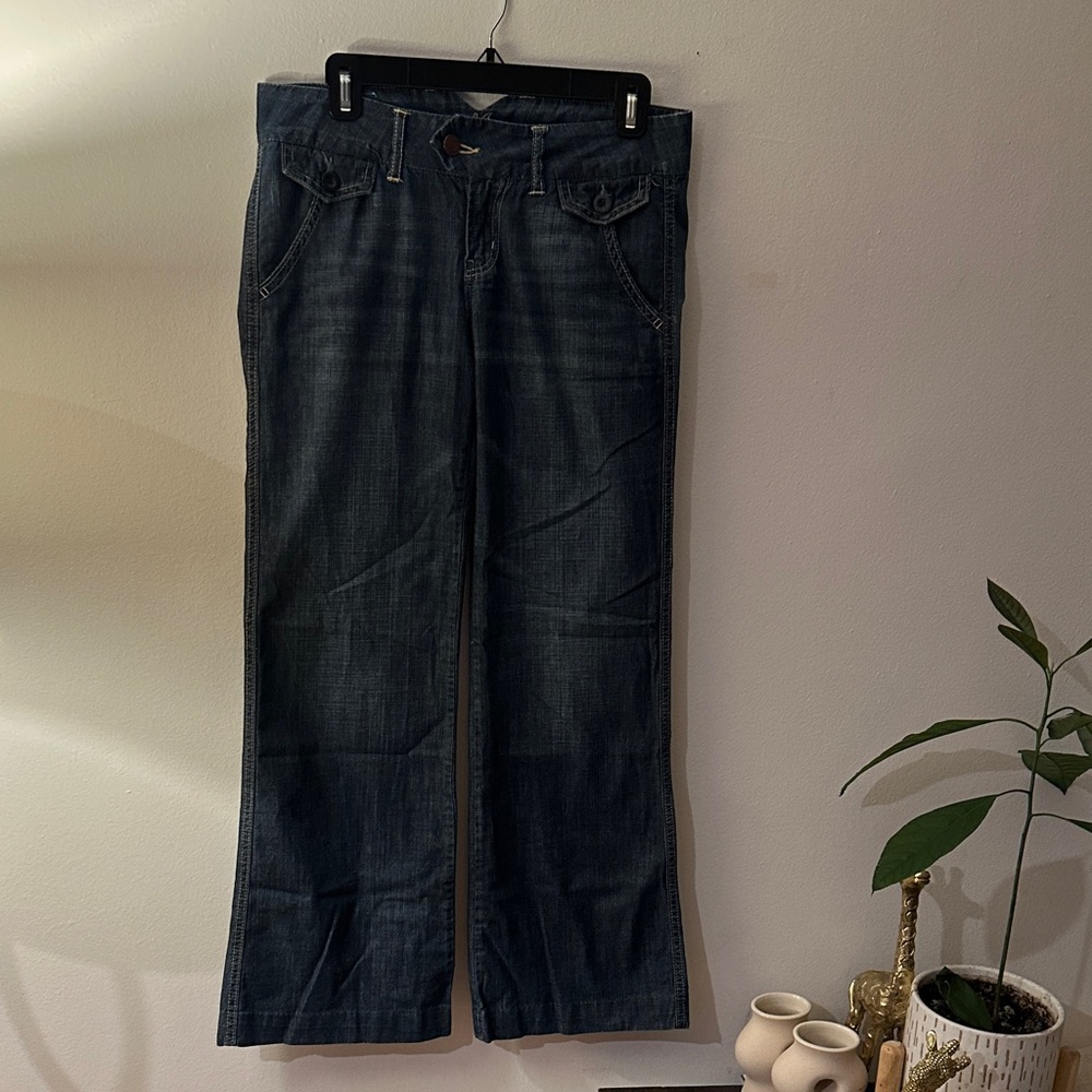 Earl Jeans Indigo Wide Leg Denim - Preloved